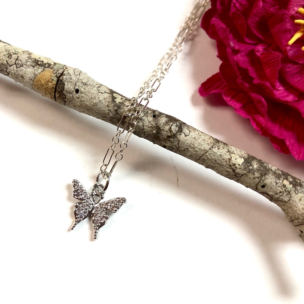 Butterfly Necklace, Dragonfly, Flower, Insect, Bee